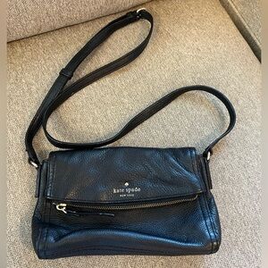 Kate Spade New York Black Leather Crossbody Bag